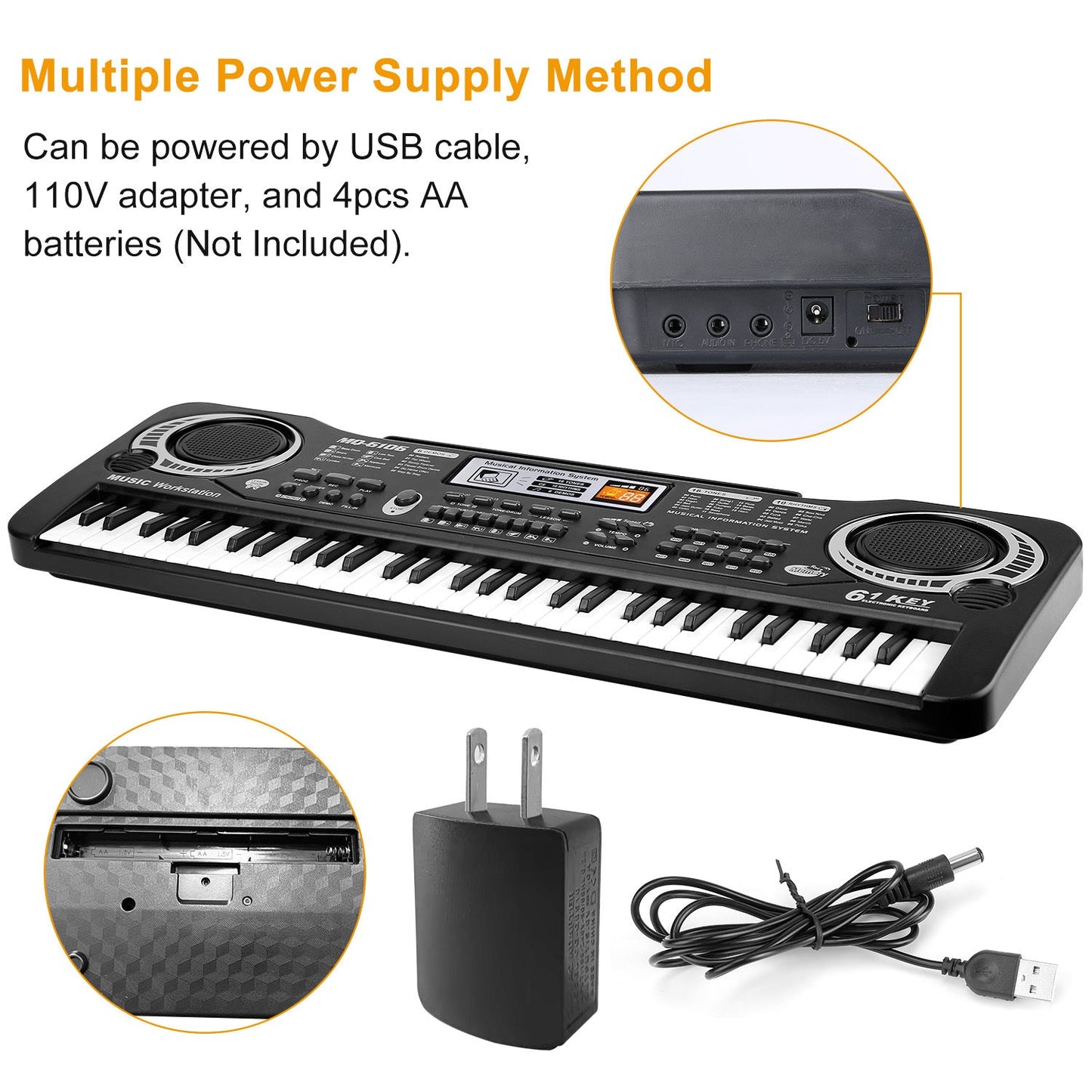Digital Music Electronic Keyboard Electric Piano Musical Instrument